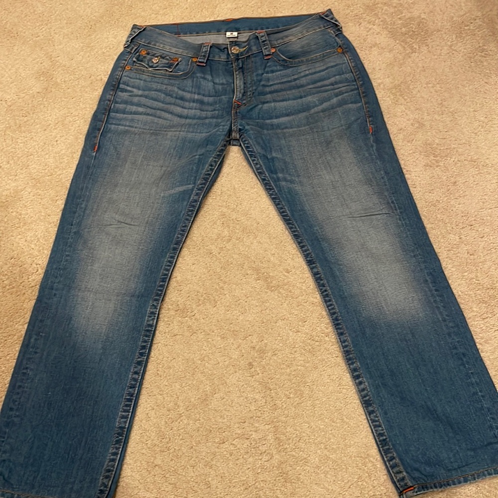 True religion, men’s jeans, size 36, blue color